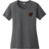 Strathroy Rockets Ladies PosiCharge Tri-Blend Wicking Scoop Neck Raglan Tee